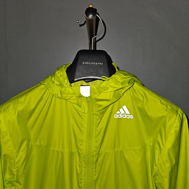95-100 ) 아디다스 형광 후드 여름 바람막이 자켓