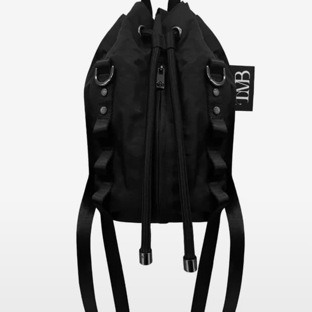 트리밍버드 드로우스트링 미니 백팩 블랙 새상품