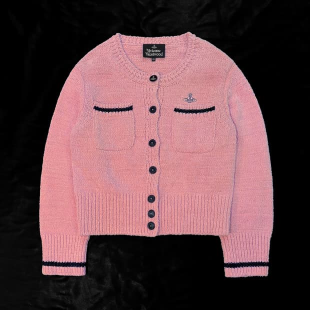 비비안웨스트우드 핑크 가디건