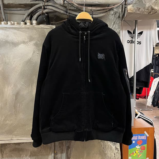 브라운브레스 코듀로이 후드 자켓 블랙 XL #csz2261