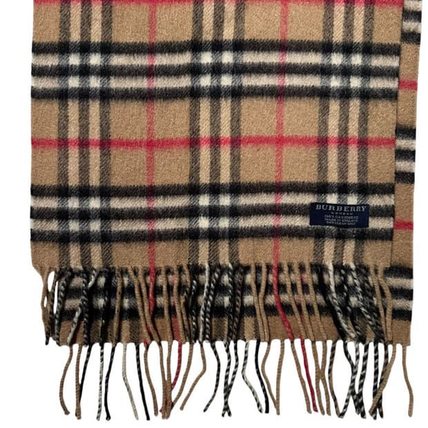 버버리 캐시미어 100% 노바체크 머플러 목도리