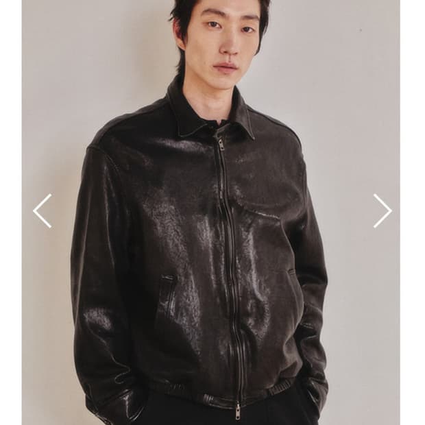 아트이프액츠 워시드 베지터블 레더 스윙 자켓 L