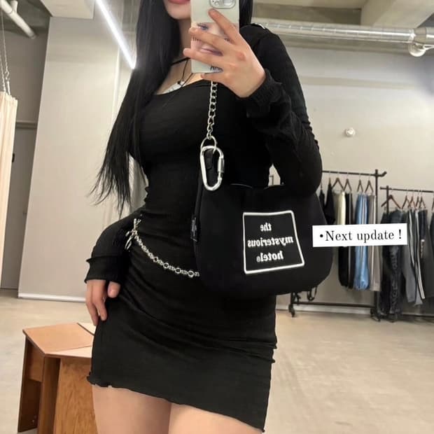 더미스테리어스호텔 언발란스 셔링 원피스