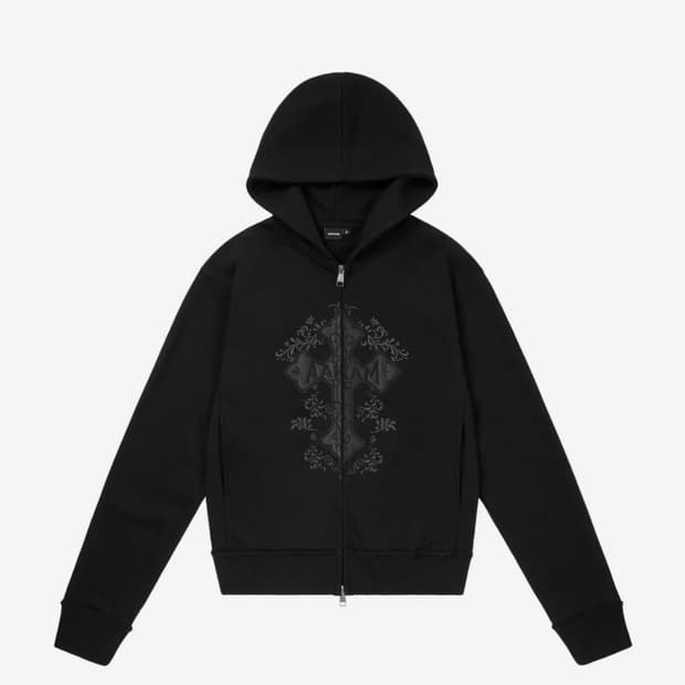 (1사이즈) 아캄 후드집업 블랙 / AKM CROS2 Zip-Up