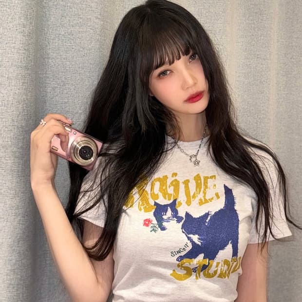 레이브 cat 티셔츠