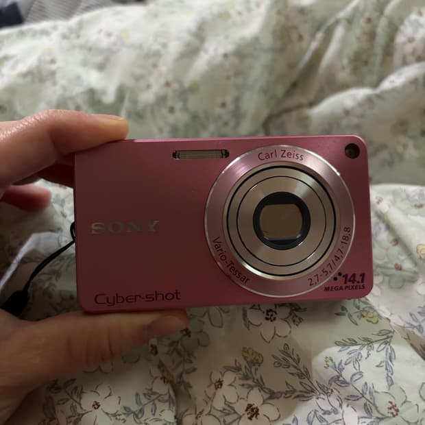 소니 사이버샷 dsc-w350 핑크 디카