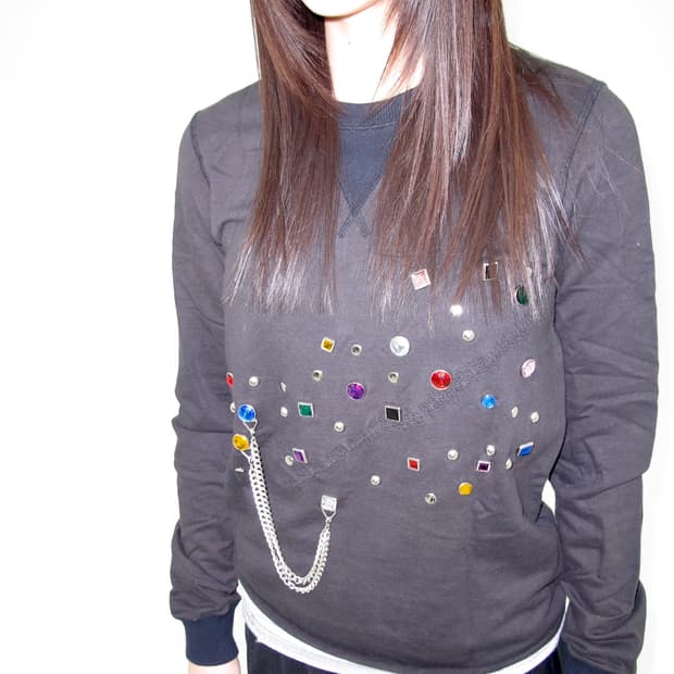 꼼데가르송 준야와타나베AW02 Jewel Embellished Cross