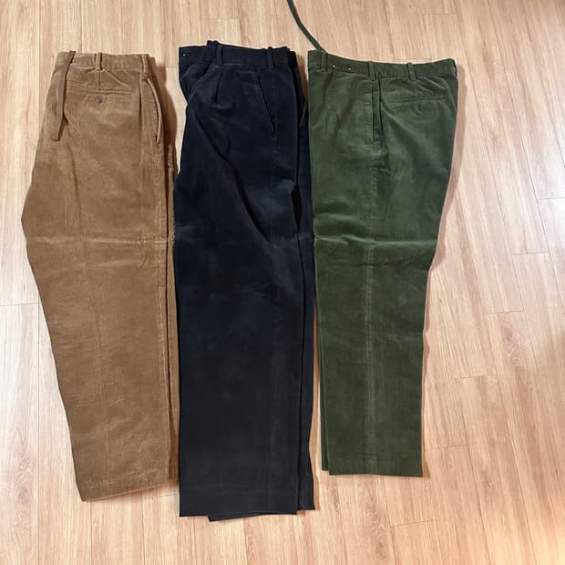 유니클로 코듀로이 팬츠 3개 일괄(L)