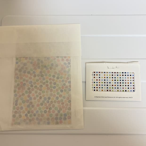 [당일 배송] 데미안 허스트 전시회 엽서, 카드스티커