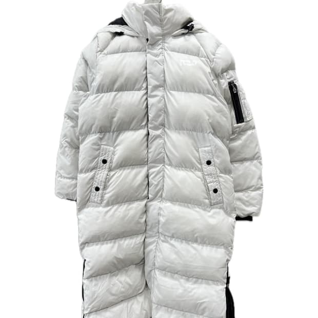 (S) 리바이스 솜 롱패딩 화이트