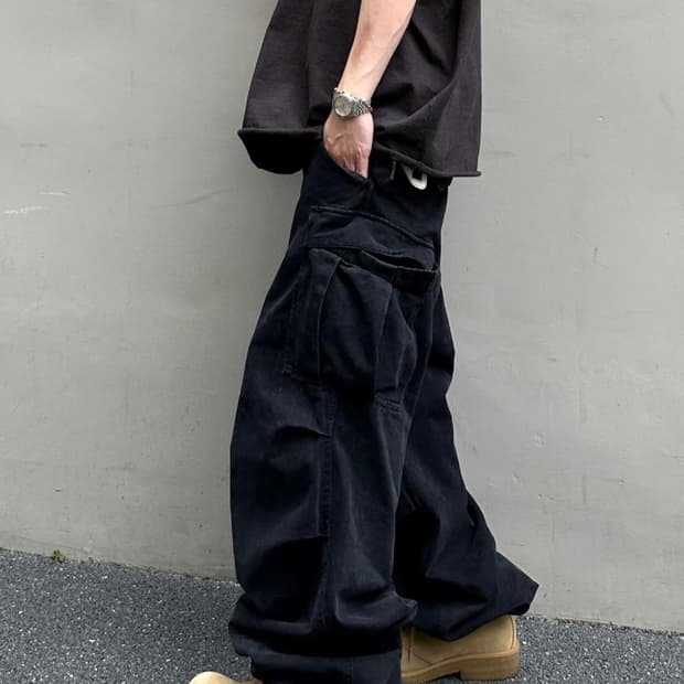 [OS] 언타이틀드 아이딜 m65 카고팬츠 블랙