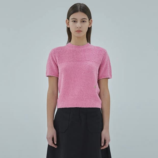 마리떼 프랑소와 저버 - W SUMMER BOUCLE KNIT pink