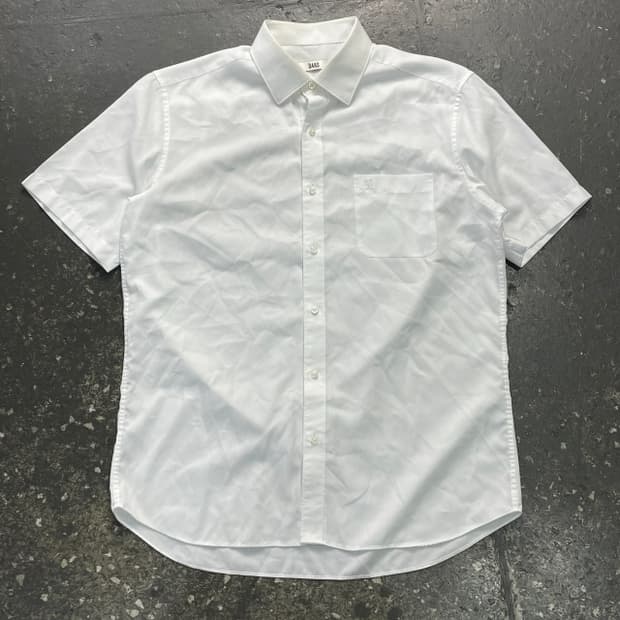 100 닥스 화이트 반팔 셔츠