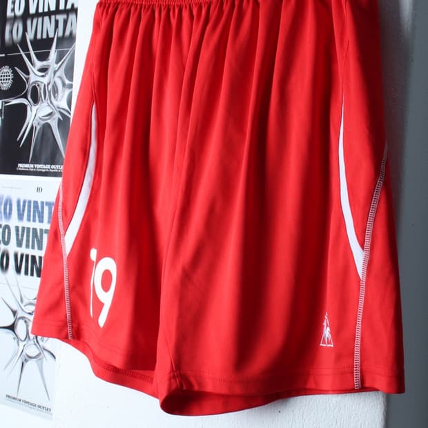 (2XL) 르꼬끄 반바지 팬츠 빅사이즈 축구 밴딩 레드-P9682