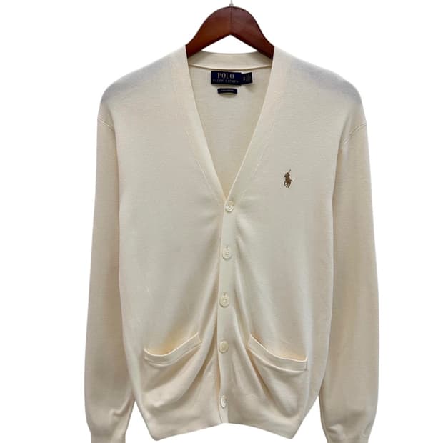 폴로 피마코튼 가디건 아이보리 (XS) 