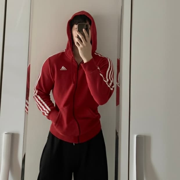 Adidas old school hoodie unisex s (L)