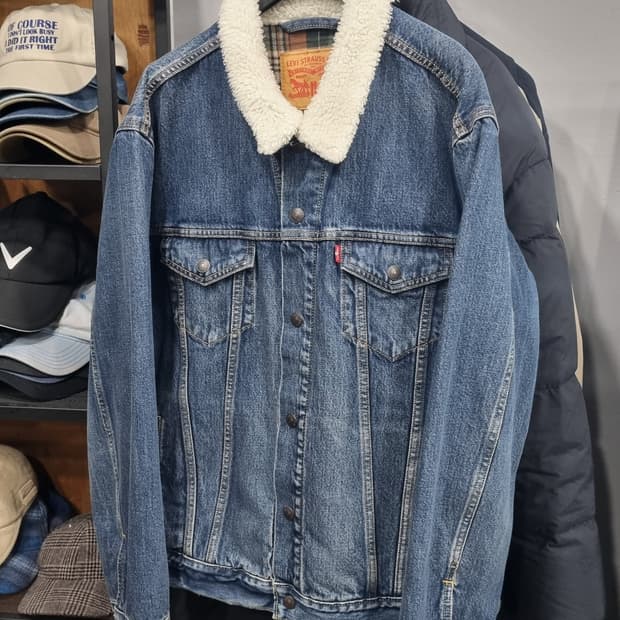 남성 쉐르파 청자켓(리바이스 제품) 105적당(L)  5번내외착용
