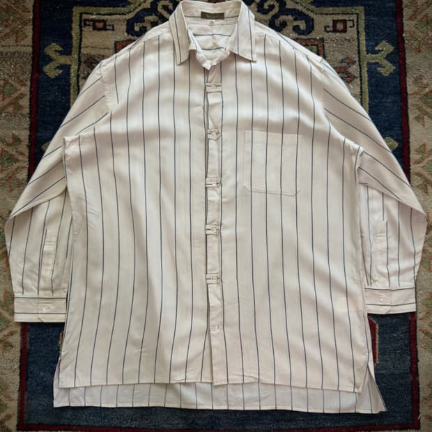Y's for men stripe rayon shirt