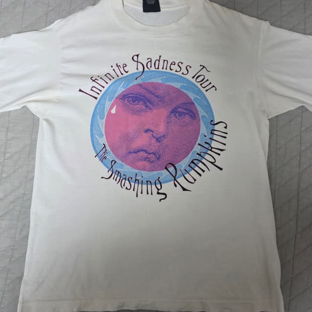 [L] 90s 스매싱펌킨스 인피니트 새드니스 투어 빈티지 밴드티