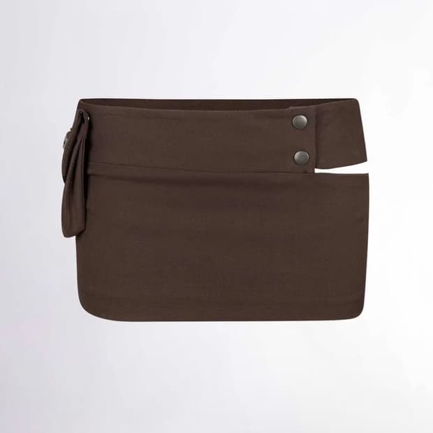 스컬프터 Waist Point Classic Skort Brown