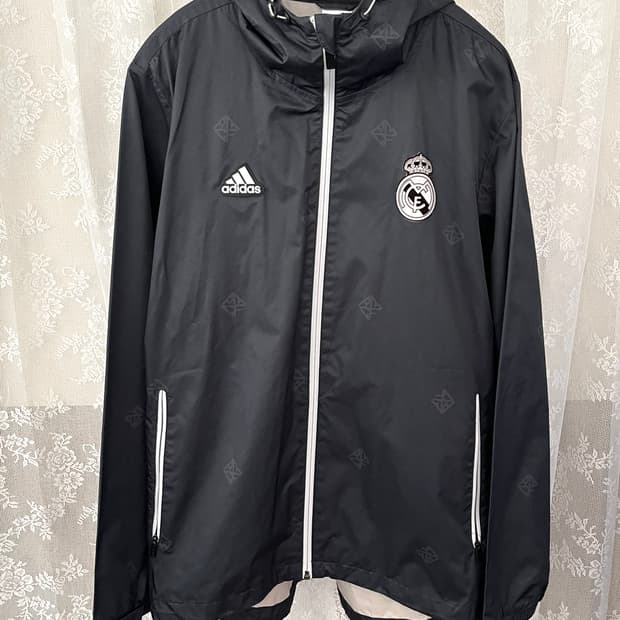 105) 아디다스 레알마드리드 바람막이 LT 올오버프린트 자켓