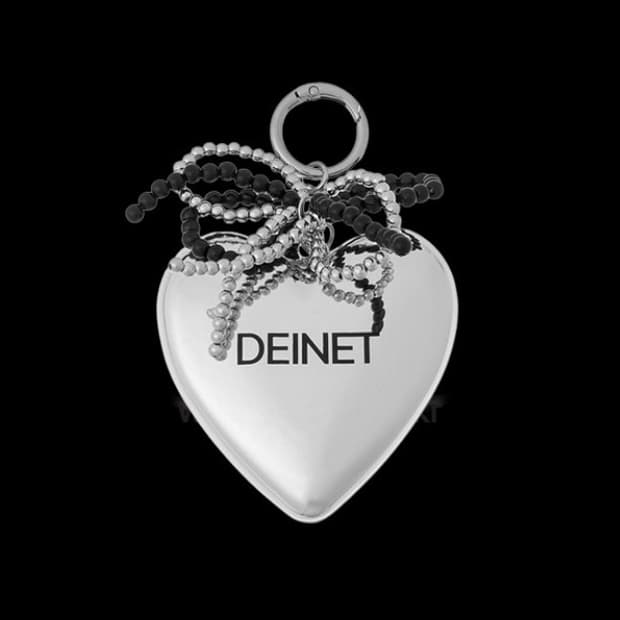 Deinet 다이닛 하트 거울 빗 키링 열쇠고리