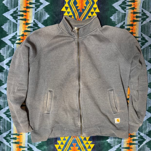VTG Carhartt Faded  zipup sweat xxl