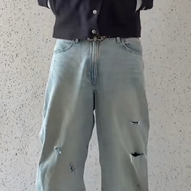 사이드 패턴 단추 자켓