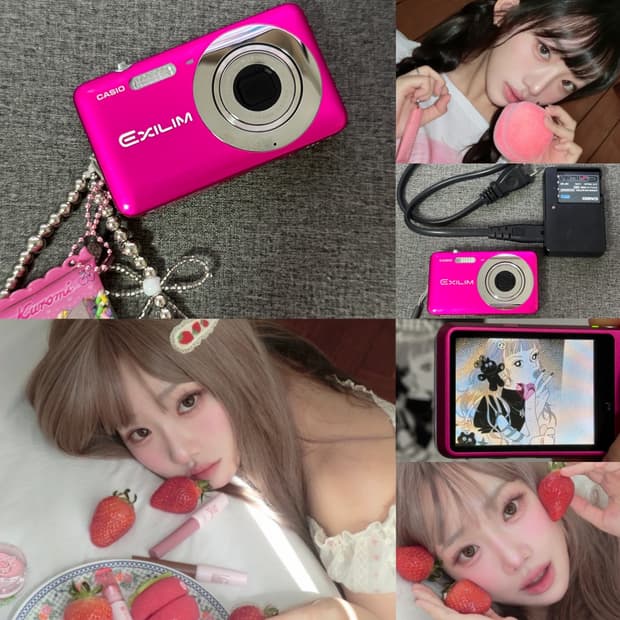 민트급 커스터드핑크색감🧁카시오 엑슬림 EX-Z800 지팔이ೀ