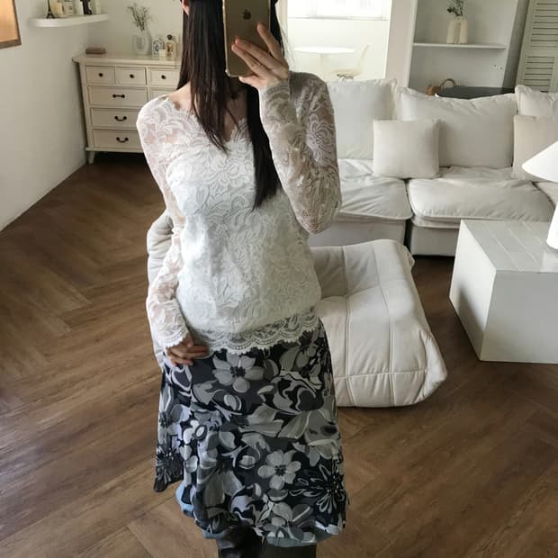 vintage pattern skirt