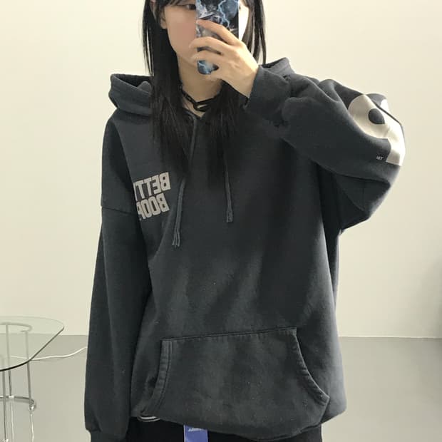  베티붑 그레이 후드티