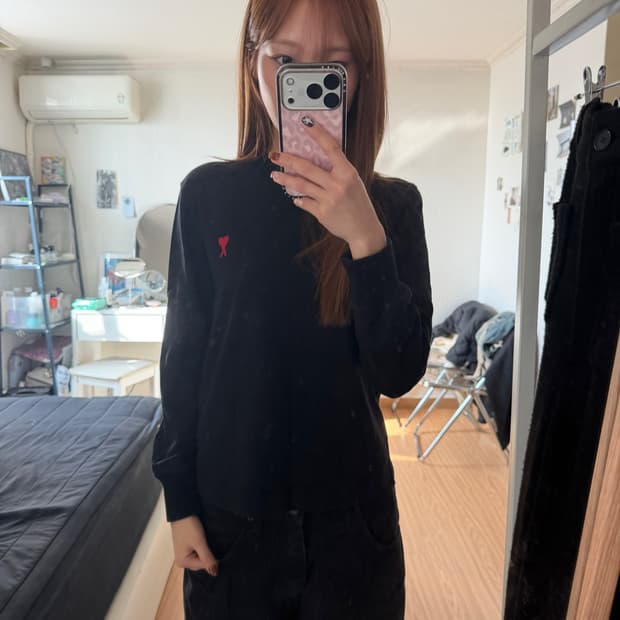 [정품]아미 블랙 롱슬리브 XS