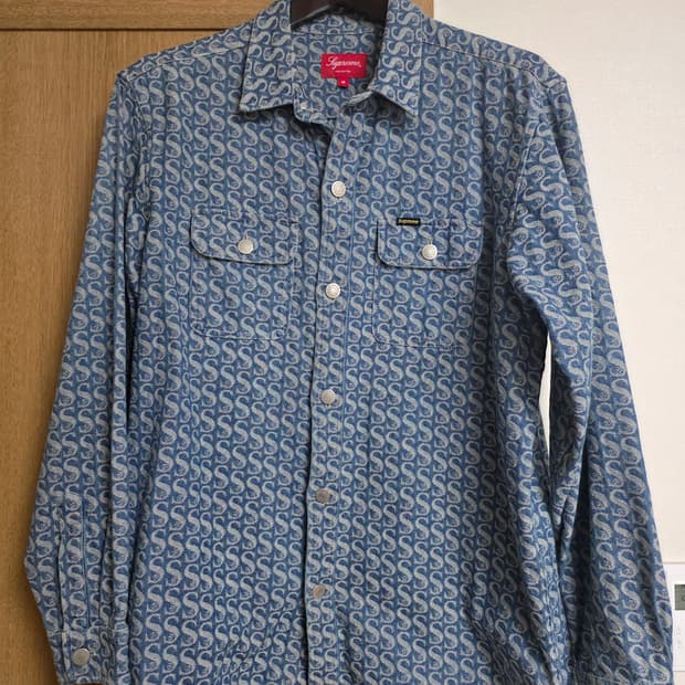 [M] Supreme Jacquard Denim Shirt (SS23)