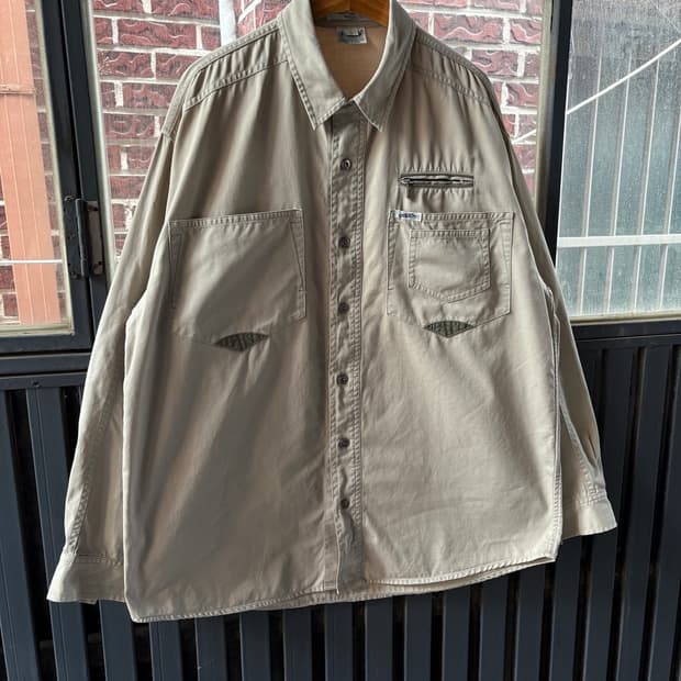 00s Guess 게스 빈티지 지퍼 포켓 워크 셔츠 