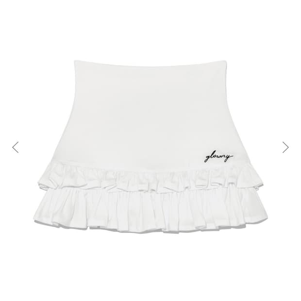 글로니 LULU RUFFLE MINI SKIRT 루루 러플 미니 스커트