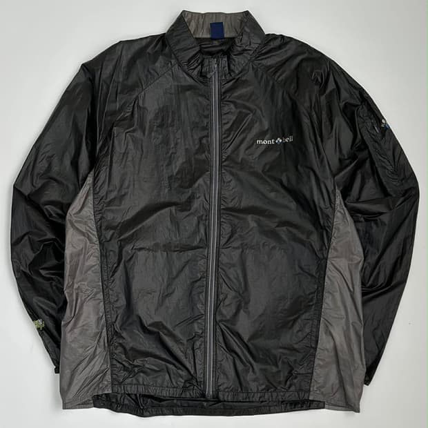 [XL] 몽벨 블랙 경량 러닝 윈드브레이커 집업 자켓