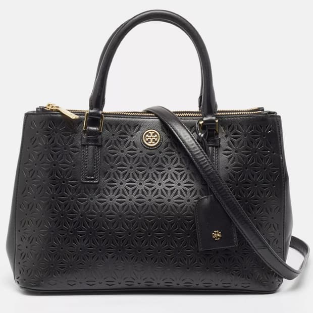 토리버치 로빈슨 더블 집 토트백