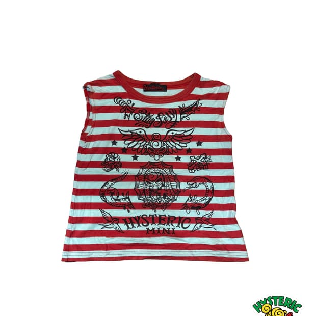 히스테릭 미니 마린 드로잉 슬리브리스