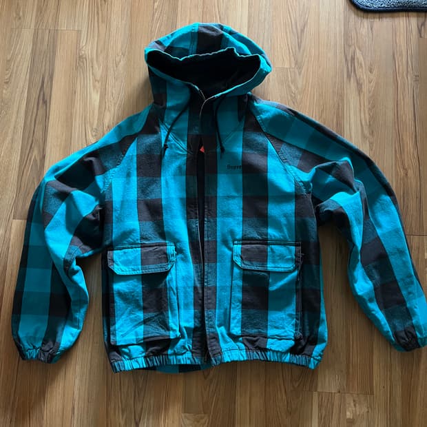 슈프림 SS22 코튼 후디드 자켓 