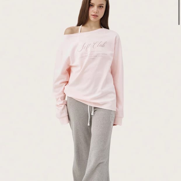 클리시어 소프트 클럽 원숄더 핑크