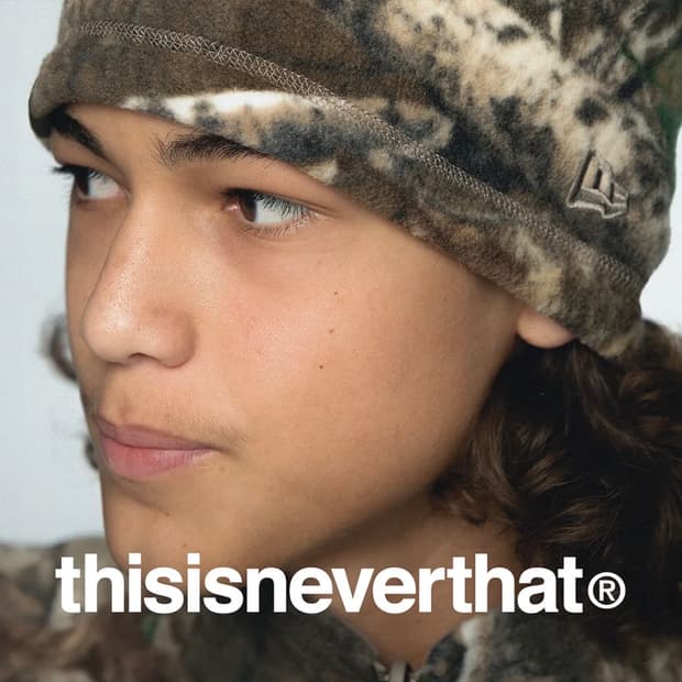 디스이즈네버뎃 x 뉴에라 리얼트리 플리스 비니 러닝 트래킹