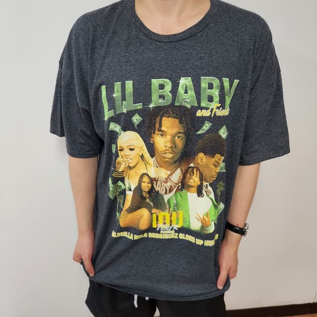 Lil Baby 릴베이비 IOU 투어 랩 반팔 티셔츠