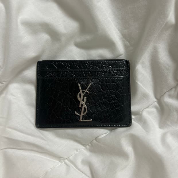 입생로랑 카드지갑 크로커다일