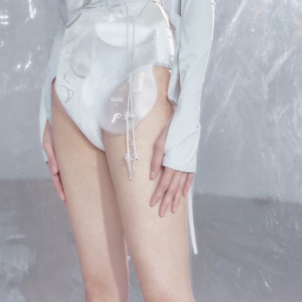 오호스 FILA 필라 콜라보 PVC 투명 미니백 핸드백