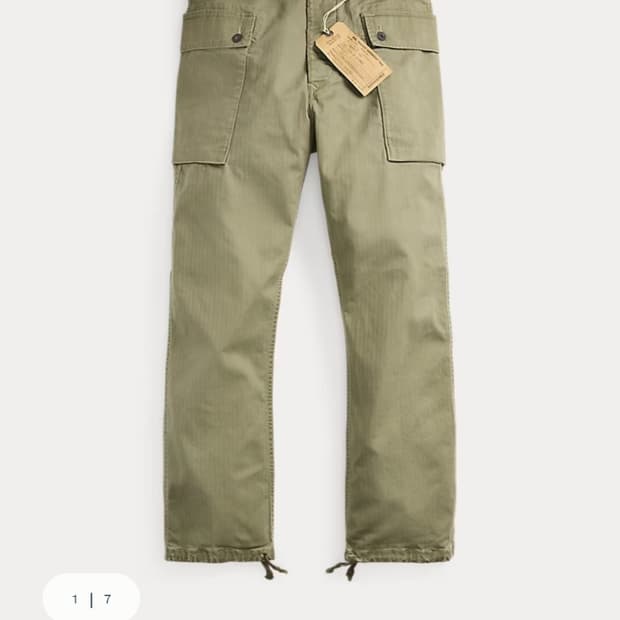 rrl 몽키팬츠30