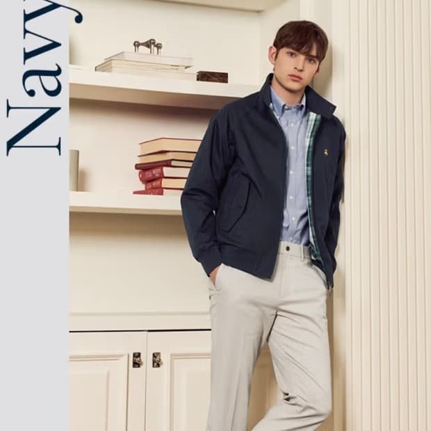 브룩스브라더스 해링턴 자켓 네이비