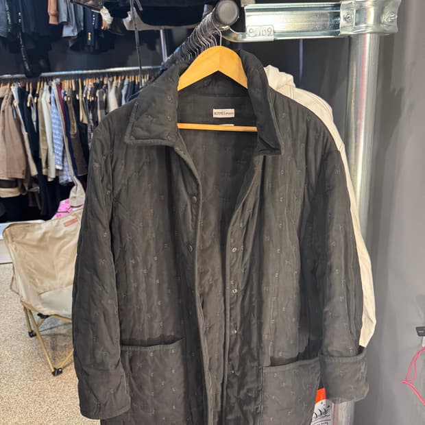 에르메스 블랙 퀼팅 자켓