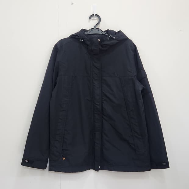 [100] 휠라 FILA 블랙 후드 바람막이 자켓 여성 100