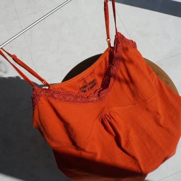 Orange Lace Cami