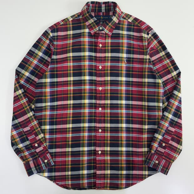 Polo 폴로 랄프로렌 현행QR 타탄 체크 셔츠